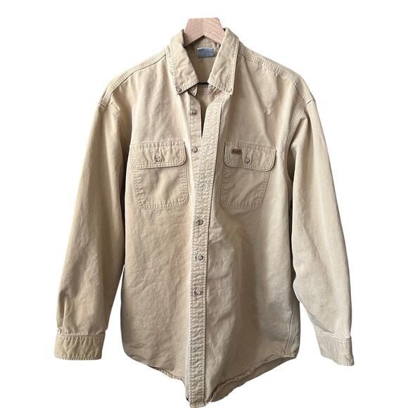 Carhartt Other - Carhartt Men’s Thick Work Shirt Size Lg Beige (No tag)